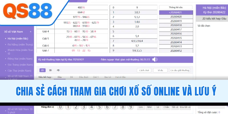 Chia sẻ cách tham gia chơi xổ số online và lưu ý