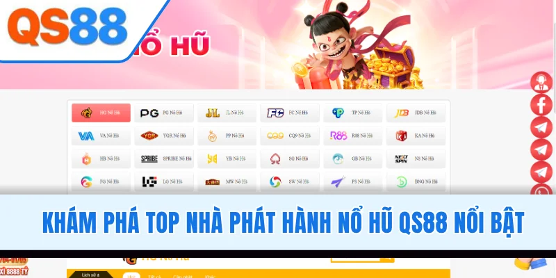 Khám phá top nhà phát hành nổ hũ QS88 nổi bật